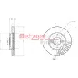 Jeu de 2 disques de frein avant METZGER 6110586 - Visuel 3