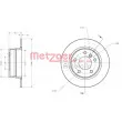 Jeu de 2 disques de frein arrière METZGER 6110649 - Visuel 3