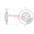 Jeu de 2 disques de frein avant METZGER 6110695 - Visuel 3