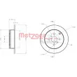 Jeu de 2 disques de frein arrière METZGER 6110710 - Visuel 3