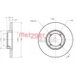 Jeu de 2 disques de frein avant METZGER 6110713 - Visuel 1