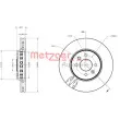 Jeu de 2 disques de frein avant METZGER 6110729 - Visuel 1