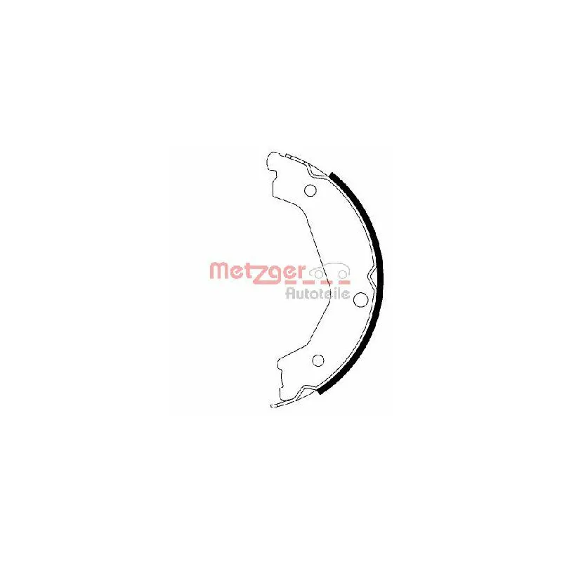 Jeu de mâchoires de frein, frein de stationnement METZGER MG 206
