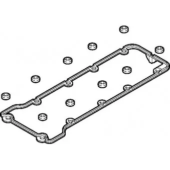 Jeu de joints d'étanchéité, couvercle de culasse ELRING 040.060