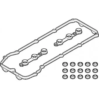 Jeu de joints d'étanchéité, couvercle de culasse ELRING 318.590