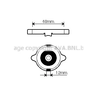 Bouchon de radiateur AVA QUALITY COOLING 980015