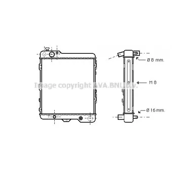 Radiateur, refroidissement du moteur AVA QUALITY COOLING AI2017