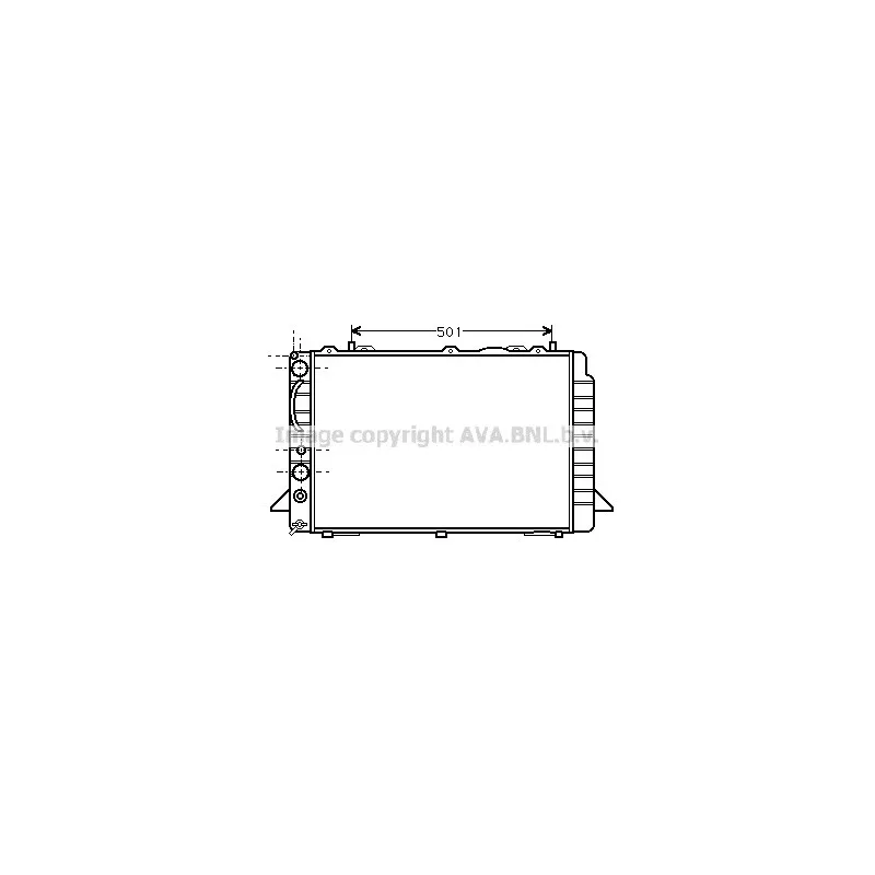 Radiateur, refroidissement du moteur AVA QUALITY COOLING AI2092