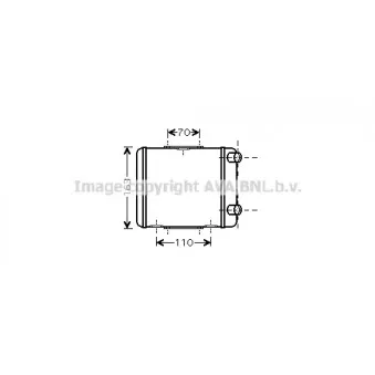 Radiateur, refroidissement du moteur AVA QUALITY COOLING AI2256