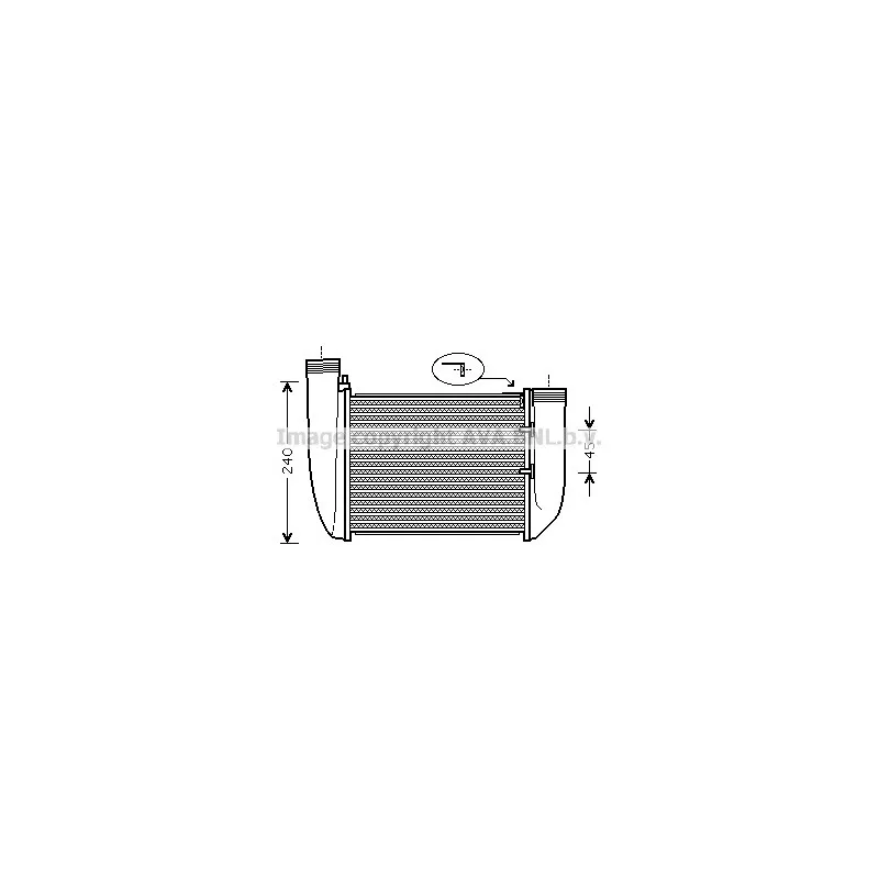 Intercooler, échangeur AVA QUALITY COOLING AI4212