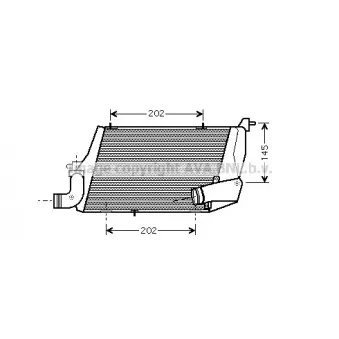 Intercooler, échangeur AVA QUALITY COOLING AI4218