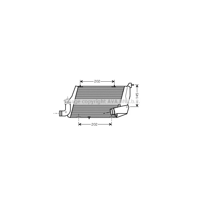 Intercooler, échangeur AVA QUALITY COOLING AI4218