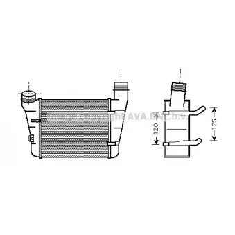 Intercooler, échangeur AVA QUALITY COOLING AI4221