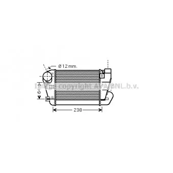 Intercooler, échangeur AVA QUALITY COOLING AI4250