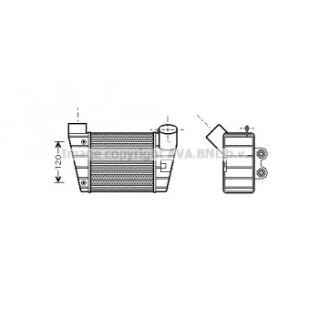 Intercooler, échangeur AVA QUALITY COOLING AI4283