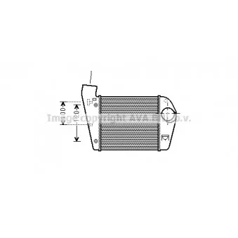 Intercooler, échangeur AVA QUALITY COOLING AI4308