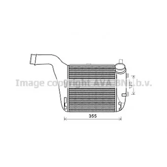 Intercooler, échangeur AVA QUALITY COOLING AI4316