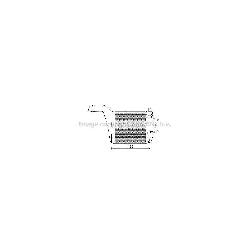 Intercooler, échangeur AVA QUALITY COOLING AI4316