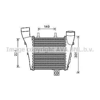 Intercooler, échangeur AVA QUALITY COOLING AI4320