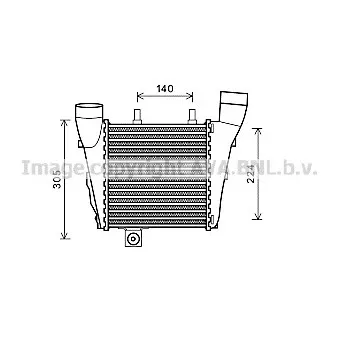 Intercooler, échangeur AVA QUALITY COOLING AI4321