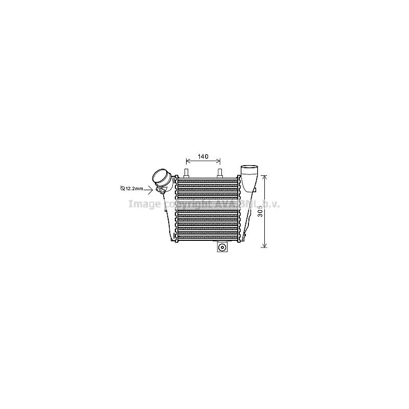 Intercooler, échangeur AVA QUALITY COOLING AI4323