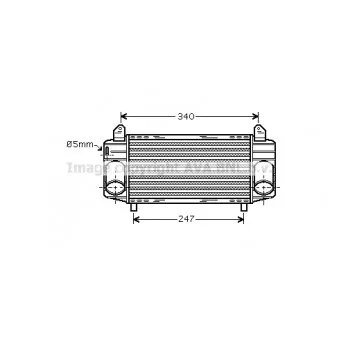 Intercooler, échangeur AVA QUALITY COOLING AI4357