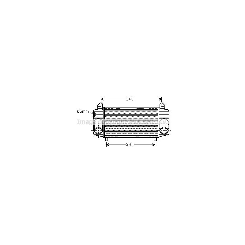 Intercooler, échangeur AVA QUALITY COOLING AI4357