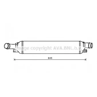 Intercooler, échangeur AVA QUALITY COOLING AI4358