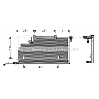 Condenseur, climatisation AVA QUALITY COOLING AI5138