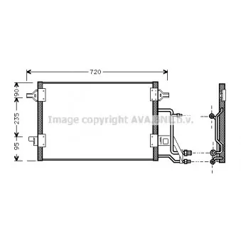 Condenseur, climatisation AVA QUALITY COOLING AI5140