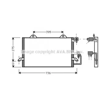 Condenseur, climatisation AVA QUALITY COOLING AI5159