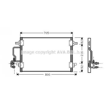 Condenseur, climatisation AVA QUALITY COOLING AI5175