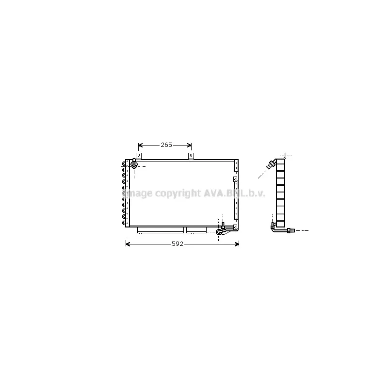 Condenseur, climatisation AVA QUALITY COOLING AI5184