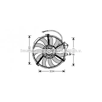 Ventilateur, refroidissement du moteur AVA QUALITY COOLING AI7507