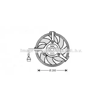 Ventilateur, refroidissement du moteur AVA QUALITY COOLING AI7510