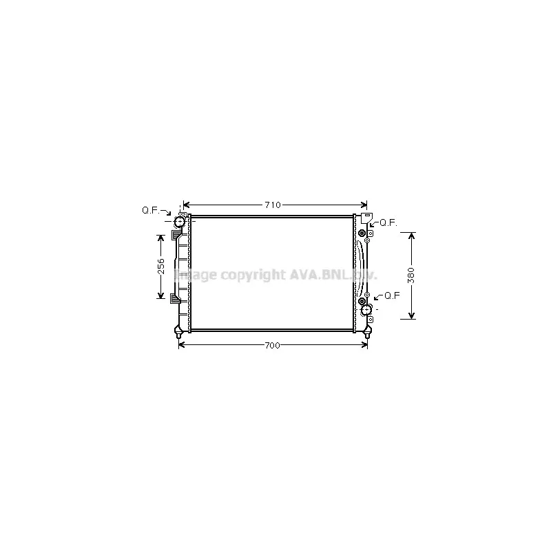 Radiateur, refroidissement du moteur AVA QUALITY COOLING AIA2157