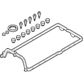 Jeu de joints d'étanchéité, couvercle de culasse ELRING