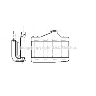 Intercooler, échangeur AVA QUALITY COOLING AL4042