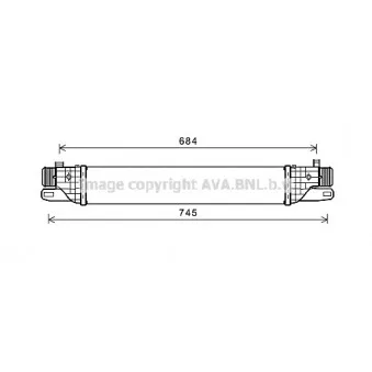 Intercooler, échangeur AVA QUALITY COOLING AL4128