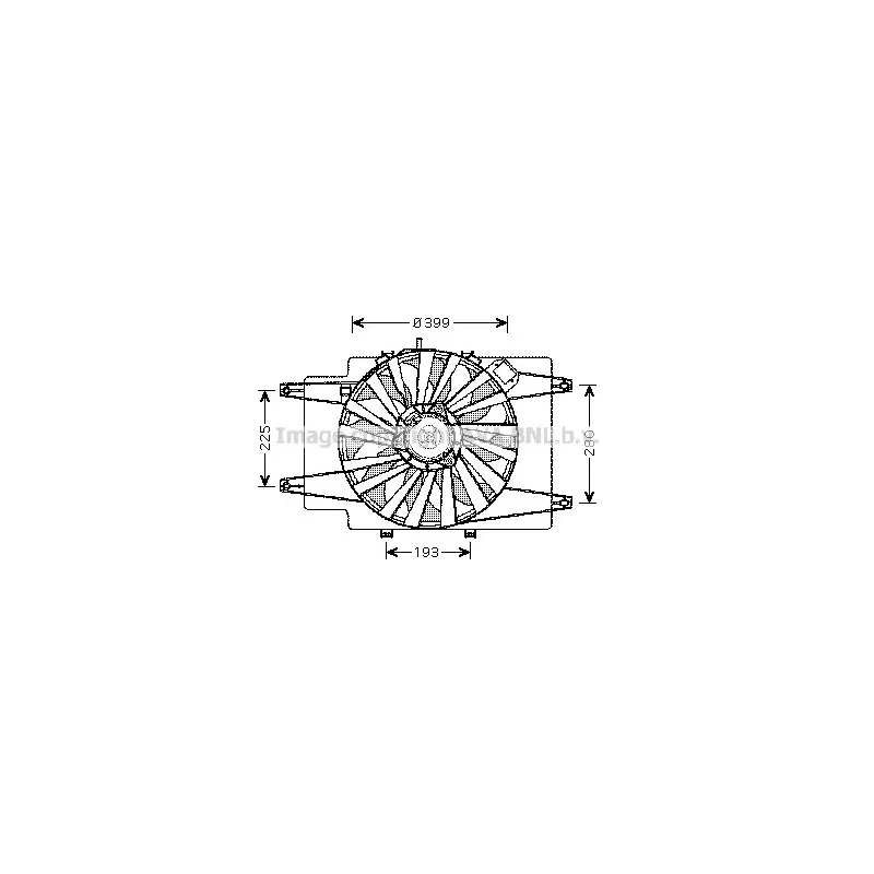 Ventilateur, refroidissement du moteur AVA QUALITY COOLING AL7506