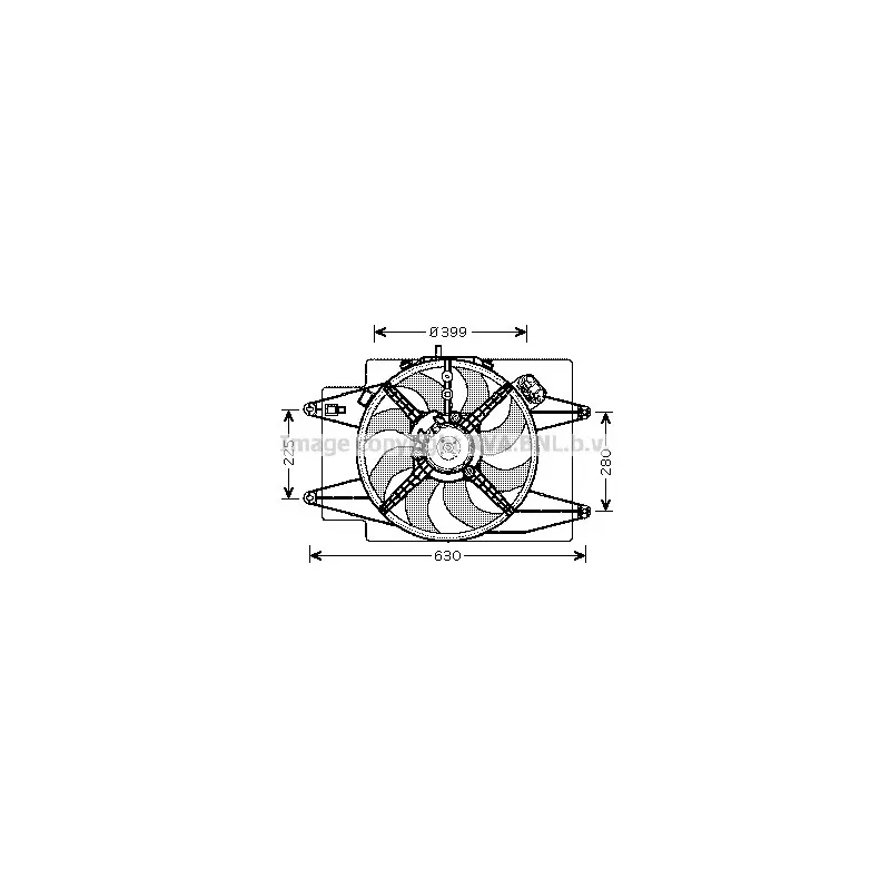 Ventilateur, refroidissement du moteur AVA QUALITY COOLING AL7508