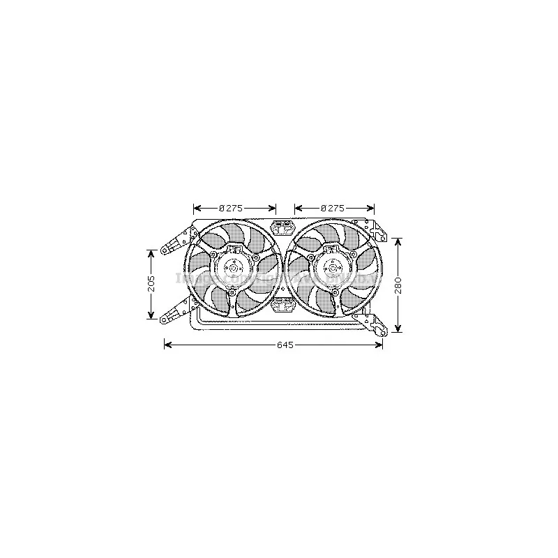 Ventilateur, refroidissement du moteur AVA QUALITY COOLING AL7513