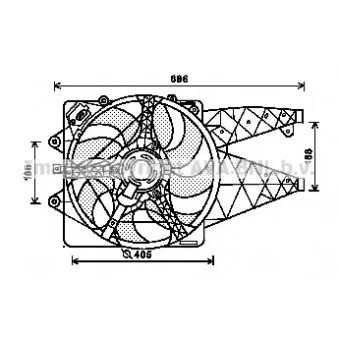 Ventilateur, refroidissement du moteur AVA QUALITY COOLING AL7514