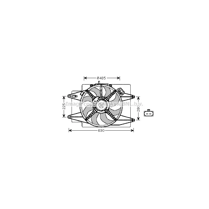 Ventilateur, refroidissement du moteur AVA QUALITY COOLING AL7515