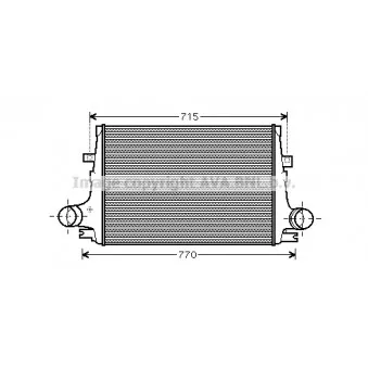 Intercooler, échangeur AVA QUALITY COOLING ALA4096