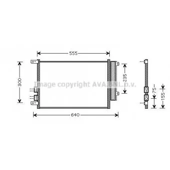 Condenseur, climatisation AVA QUALITY COOLING ALA5088D
