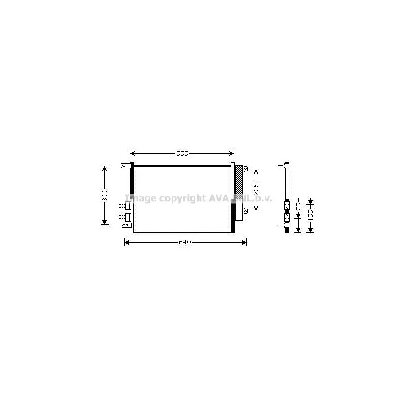 Condenseur, climatisation AVA QUALITY COOLING ALA5088D