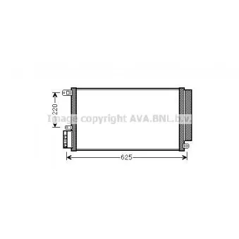 Condenseur, climatisation AVA QUALITY COOLING ALA5115D