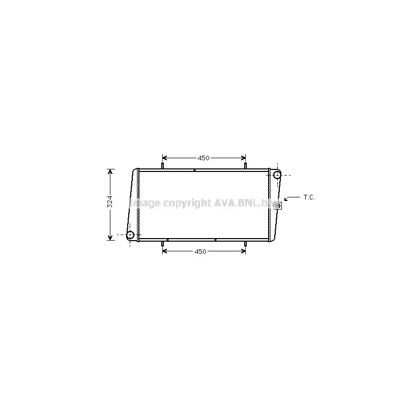 Radiateur, refroidissement du moteur AVA QUALITY COOLING AU2025