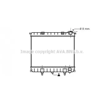 Radiateur, refroidissement du moteur AVA QUALITY COOLING AU2173